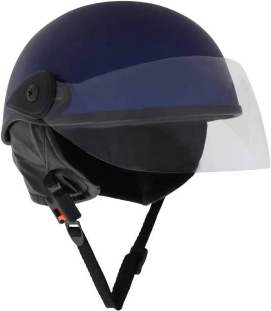Anjana ALL MULTIPURPOSE HALF FACE HELMET FOR MOTORBIKE & CYCLING (GLOSSY BLUE) Motorbike Helmet