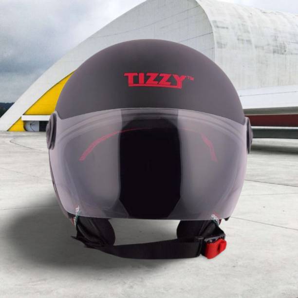 TIZZY Half Face ISI Marked High Material for Men & Women & Boy & Girl Scooty Motorbike Helmet