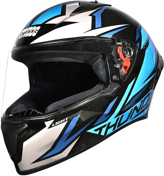 STUDDS Thunder Lightvolt ISI and DOT Certified Full Face Helmet Motorbike Helmet