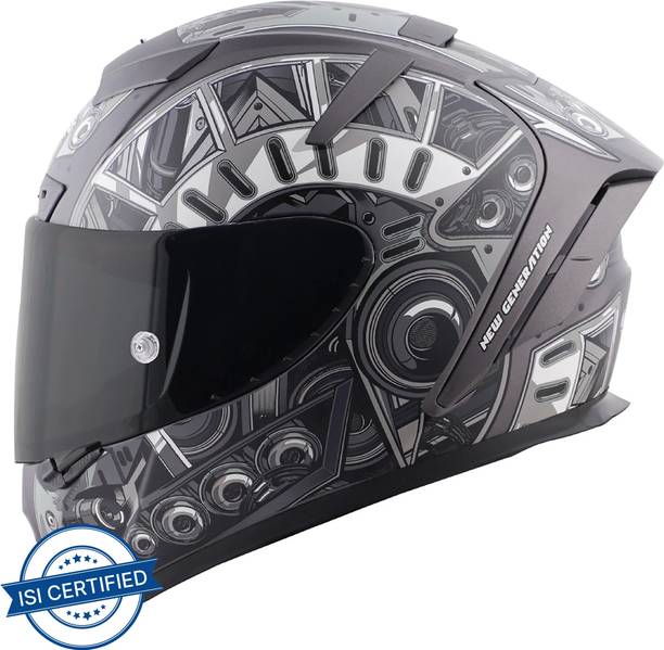Steelbird SA-2 Terminator 2.0 Aerodynamic Full Face Helmet Motorbike Helmet