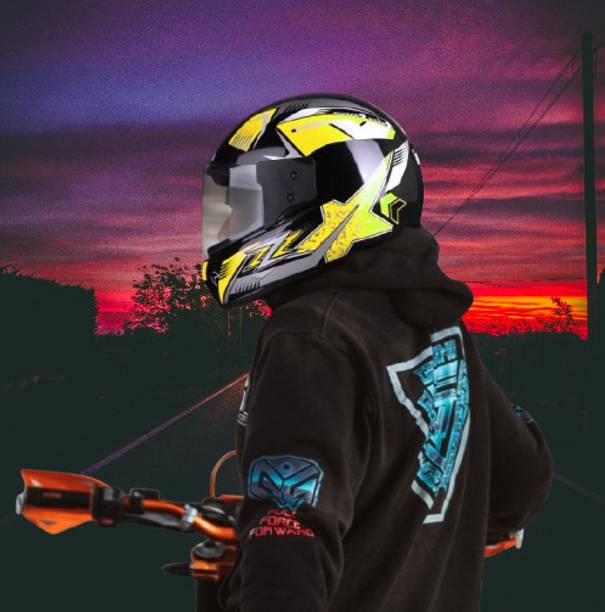 urban carrier ABS Material Full Face Rainbow Visor, UV Scratch Resistance Motorbike Helmet