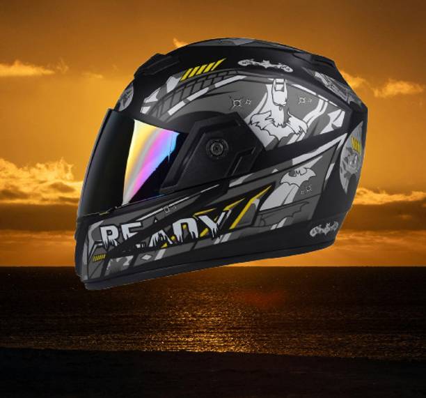 urban carrier ABS Material Full Face Rainbow Visor, UV Scratch Resistance Motorbike Helmet