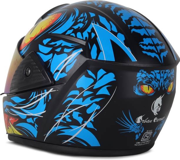 urban carrier ABS Material Full Face Rainbow Visor, UV Scratch Resistance Motorbike Helmet
