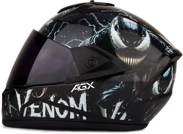 deletion Fighter Venom HD Graphics with Anti UV PC Helmet Motorbike Helmet