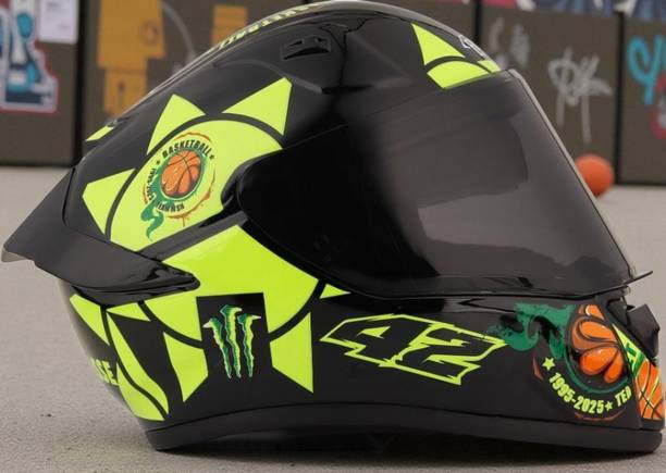 ARCDURA Bolt ABS Material, with SunVisor, Unbreakable PC Visor SR14-Z44 Motorbike Helmet