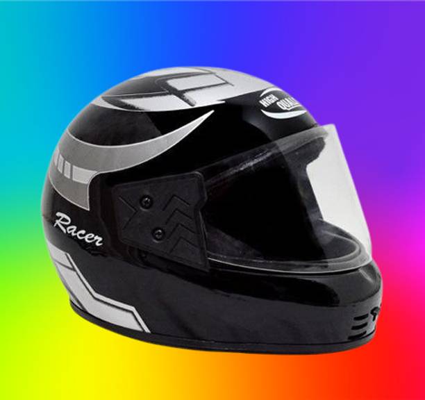 KIN Full Face Helmet_ISI certified_Silver17 Motorbike Helmet