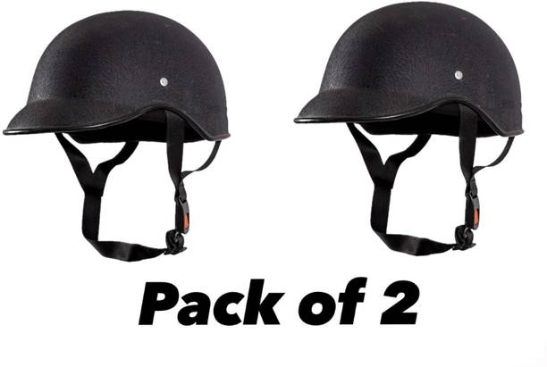 Anjana ALL MULTIPURPOSE MINI WRINKLE HELMET FOR UNISEX (BLACK) Motorbike Helmet