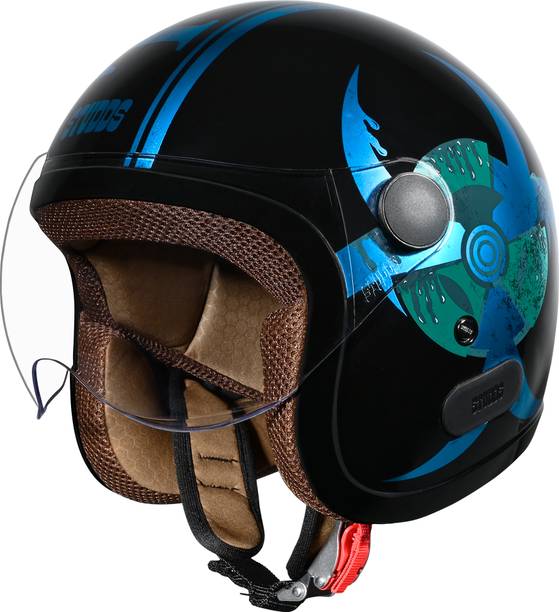 स्टड्स Jet Toxic Open Face ISI Certified Helmet for Men and Women हेलमेट
