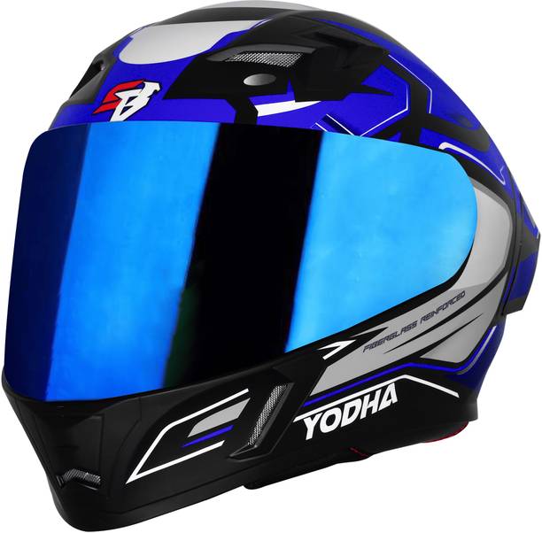 Steelbird SBA-11 Yodha ISI Certified Full Face Graphic Helmet for Men and Women Motorbike Helmet