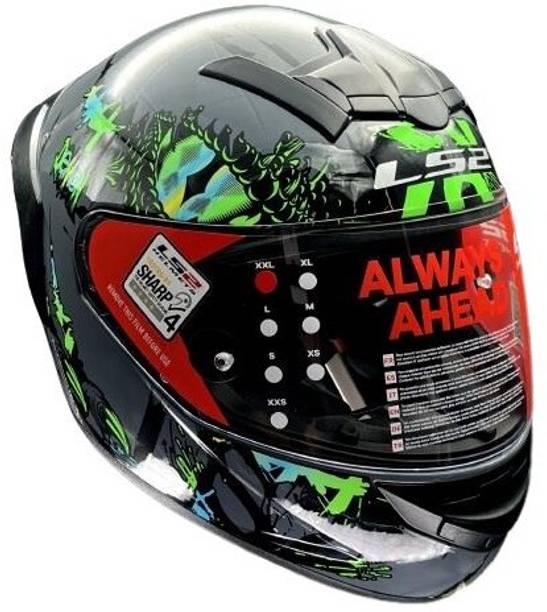 LS2 FF352 ROOKIE DEMON DARK GREY GREEN XXL Motorbike Helmet