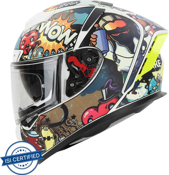 IGNYTE IGN-4 Subway Surfer ISI/DOT Certified Double Visor Full Face Graphic Helmet Motorbike Helmet