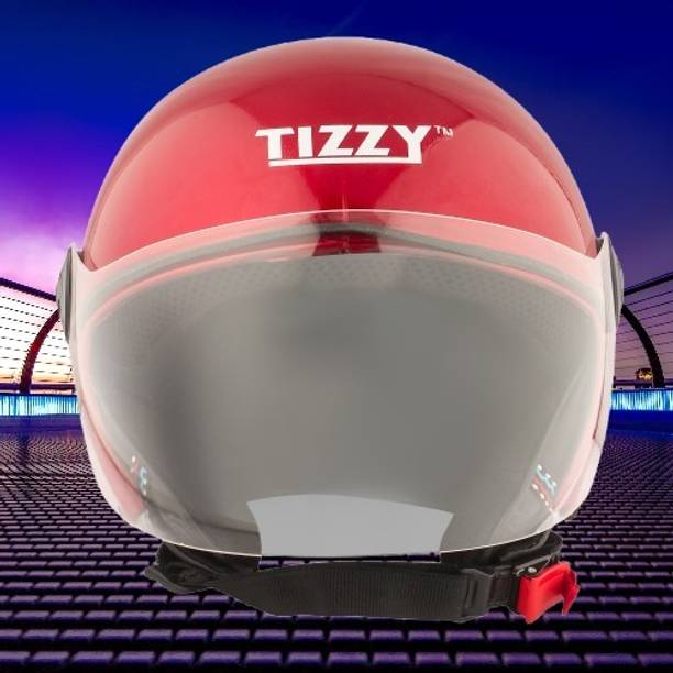 TIZZY Half Face ISI Marked High Material for Men & Women & Boy & Girl Scooty Motorbike Helmet