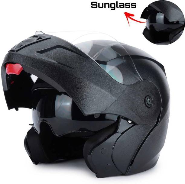 FOROLY O2 Flipup ISI with Scratch Resistant Polycarbonate Visor And Sunvisor Gla