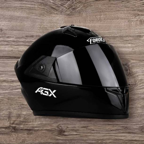 फोरोली Fighter All Black ABS Material with Black PC visor हेलमेट