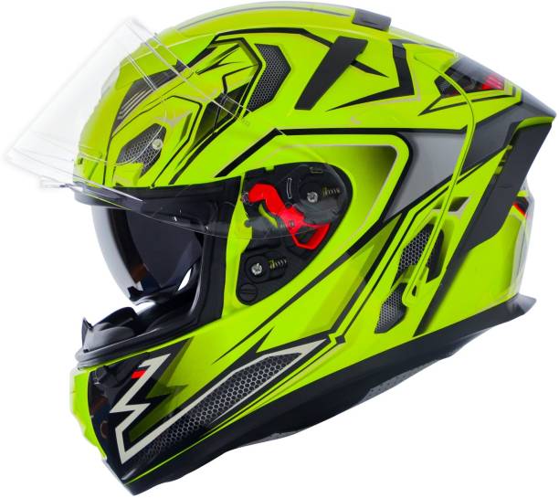 इगनाइट IGN-4 Racer ISI/DOT Certified Full Face Graphic Helmet with Inner Sun Shield हेलमेट