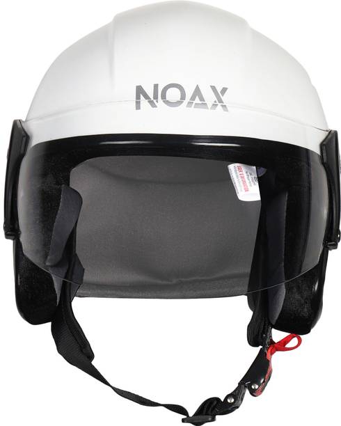 NOAX OPEN FACE HELMET ISI MARKED SOLID BODY UNISEX HELMET PACK OF 2 Motorbike Helmet