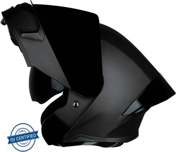 Steelbird Air SBA-20 ISS ISI Certified Flip-up Glossy Black Helmet for men Size 600 MM Motorbike Helmet