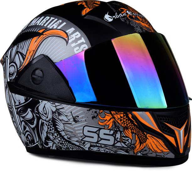 urban carrier ABS Material Full Face Rainbow Visor Helmet, UV Scratch Resistance Helmet Motorbike Helmet