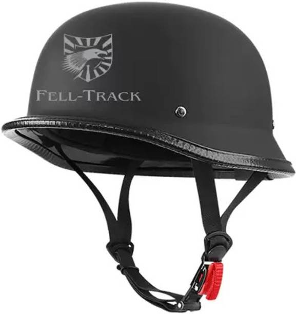 FELL-TRACK German Retro Style Motorbike Helmet For Man L size Black Motorbike Helmet