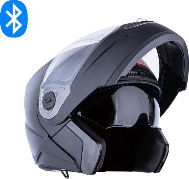 HEADFOX N2 Smart Bluetooth sba7 Calls | Music | GPS | Voice Command Dashing DV Motorbike Helmet