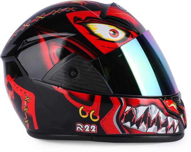 Racing-1 BALI with Rainbow Visor ABS Material Unisex Motorbike Helmet