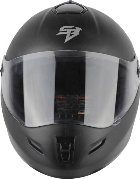 Steelbird SBH-2 ROX PLUS HI QUALITY FULL FACE BLACK SIZE 580 MM Motorbike Helmet
