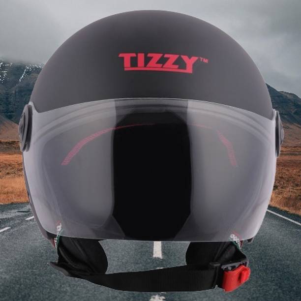 TIZZY Half Face ISI Marked High Material for Men & Women & Boy & Girl Scooty Motorbike Helmet