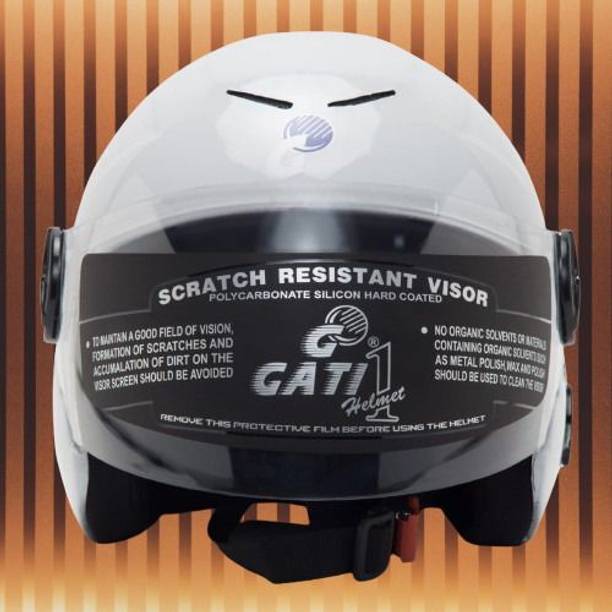 Aksh unisex white helmet for riding12 Motorbike Helmet