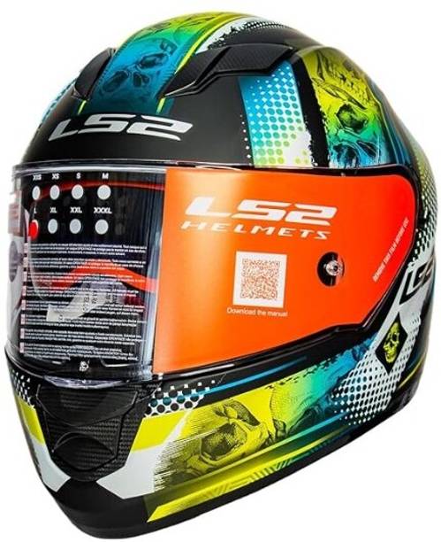 LS2 FF320 STREAM EVO MARA BLACK H-VIS YELLOW D-RING L हेलमेट