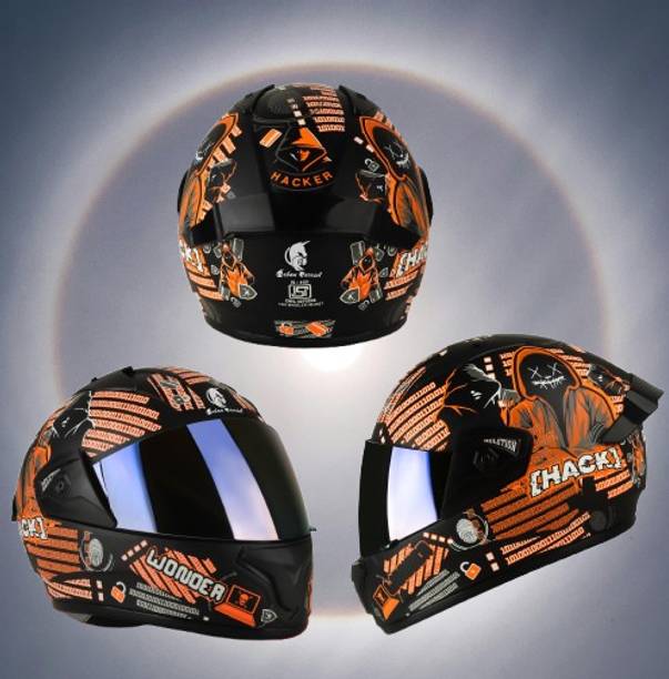 urban carrier ABS Material Full Face Rainbow Visor, UV Scratch Resistance Motorbike Helmet