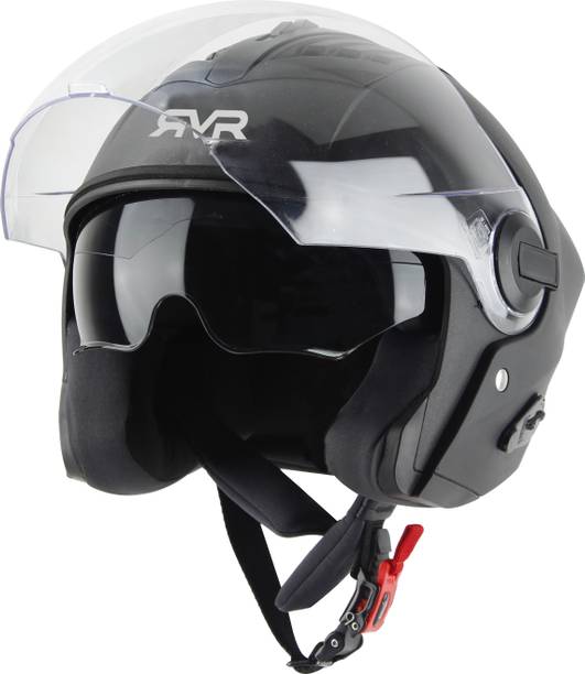 Steelbird SBA-3 RVR HI-QUALITY DOUBLE VISOR ISI CERTIFIED OPEN FACE 580 MM Motorbike Helmet