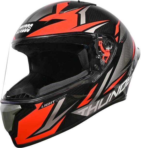 STUDDS Thunder Lightvolt ISI and DOT Certified Full Face Helmet Motorbike Helmet