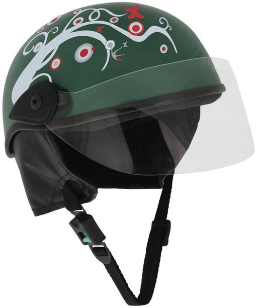 Western Era Open Face Helmet Clear Visor | Safety & Comfort | Stylish Enhanced Design Motorbike Helmet