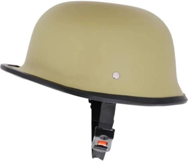 Anjana ABS GERMAN/RETRO HALF FACE HELMET INSPIRED BY WORLD WAR (DESERT STORM) Motorbike Helmet