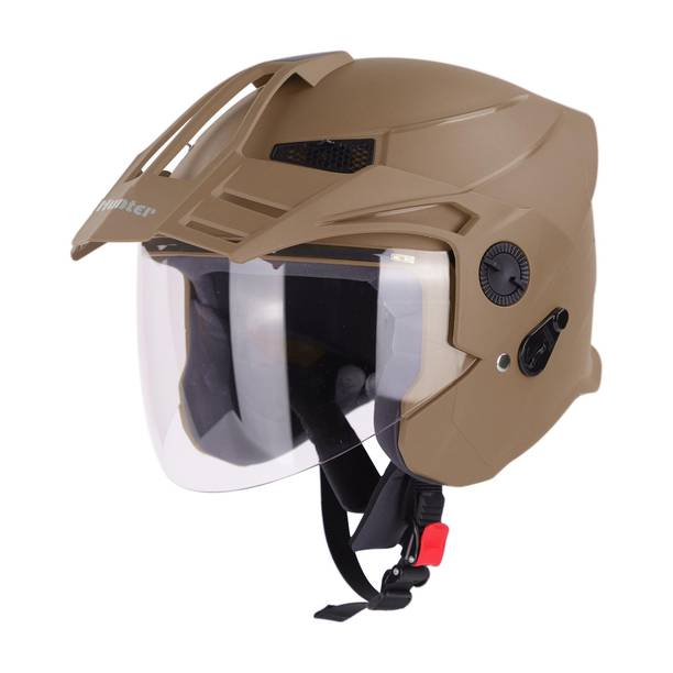 Steelbird SBH-23 Hunter ISI Certified Open Face Helmet Motorbike Helmet