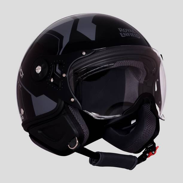 ROYAL ENFIELD AirForce 1 1901 Open Face with Visor | ISI & DOT Certified | For Men & Women Motorbike Helmet