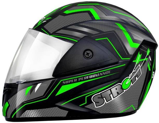 FOROLY Samrat Strom ABS Material with Polycarbonate visor Motorbike Helmet