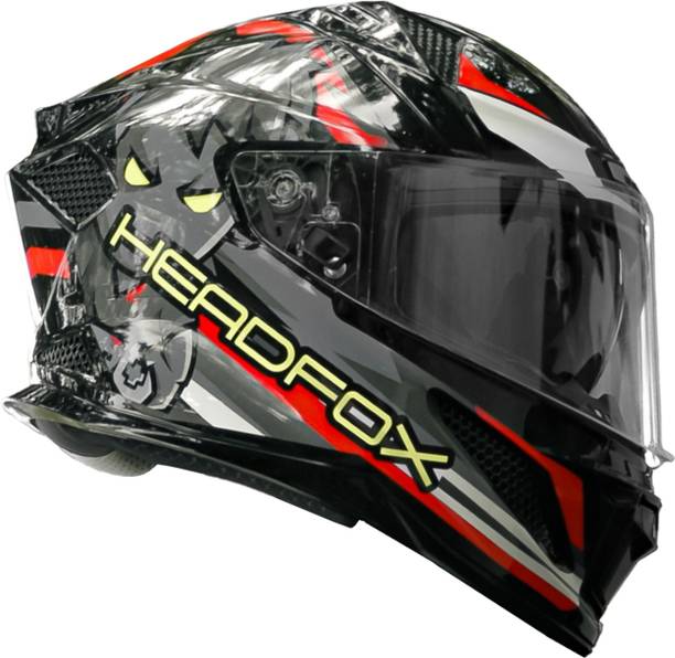 HEADFOX N2F Shady AI Bluetooth Full Face Waterproof Helmet for Men with LED Blinker Motorbike Helmet