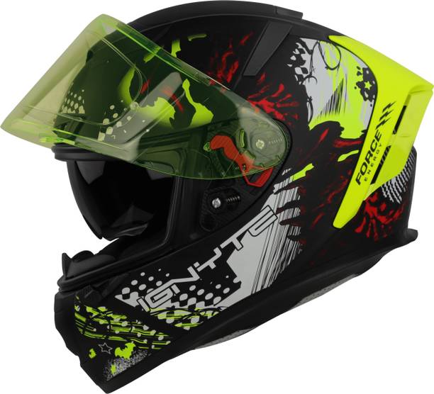 IGNYTE IGN-4 Demon ISI/DOT Certified Double Visor Full Face Graphic Helmet Motorbike Helmet
