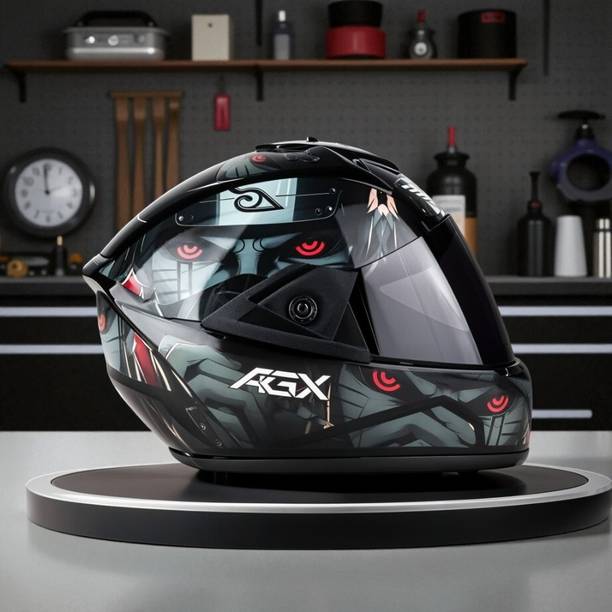 ARCDURA Fighter Naruto ABS Material with Black PC Visor HML9 Motorbike Helmet