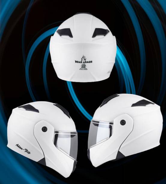 ROAD ARMOR ABS Material Full Face PC Visor, UV Scratch Resistance Motorbike Helmet Motorbike Helmet