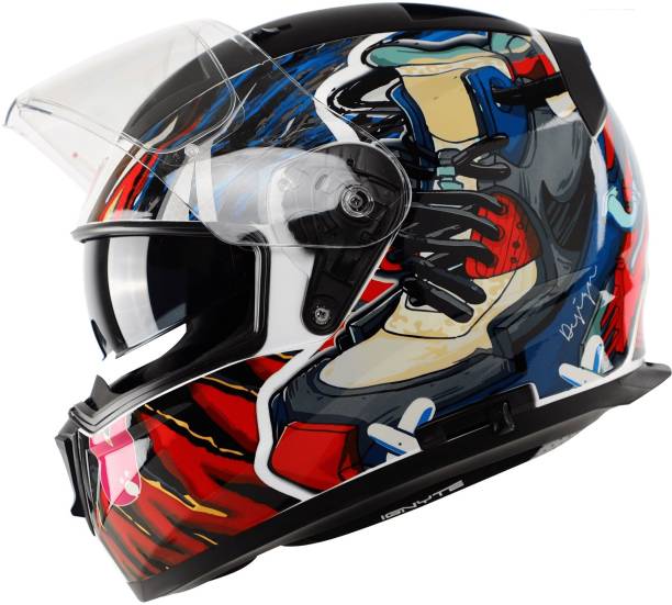IGNYTE IGN-7 STREET ECE 22.06/ISI/DOT Certified Full Face Helmet with Inner Sun Shield Motorbike Helmet