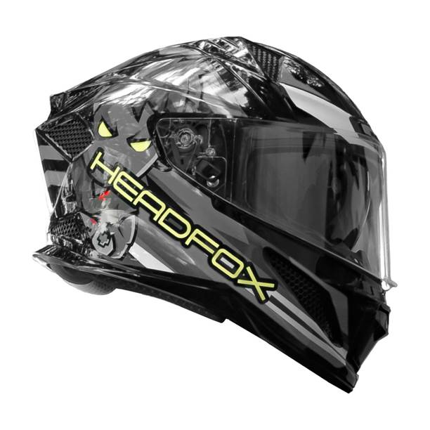 HEADFOX N2F Shady AI Bluetooth Full Face Waterproof Helmet for Men with LED Blinker Motorbike Helmet