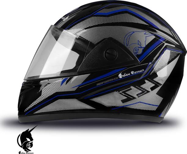 अर्बन कैरीयर ABS Material Shell Full Face Helmet, Unti UV Scratch resistance हेलमेट