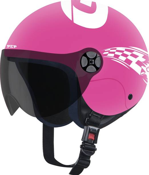 Steelbird PEP Gokart Open Face Helmet for Kids of 14+ Year Old, 580 MM Motorbike Helmet