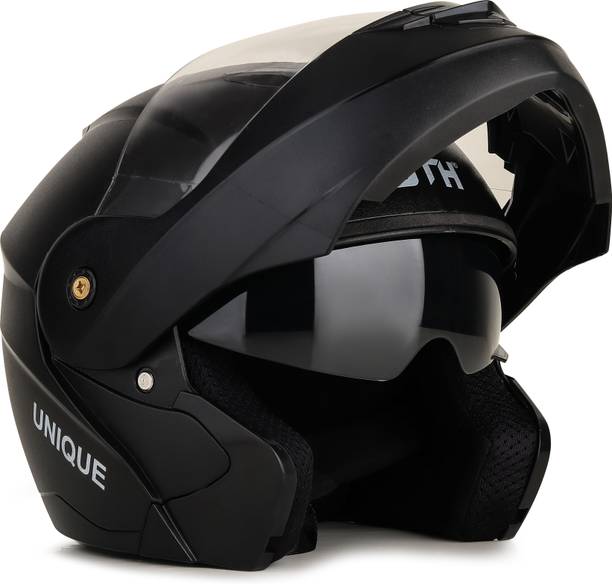 OTH Flip Up Helmet for Men | ISI Certified | Anti-Scratch, UV Resistant Motorbike Helmet