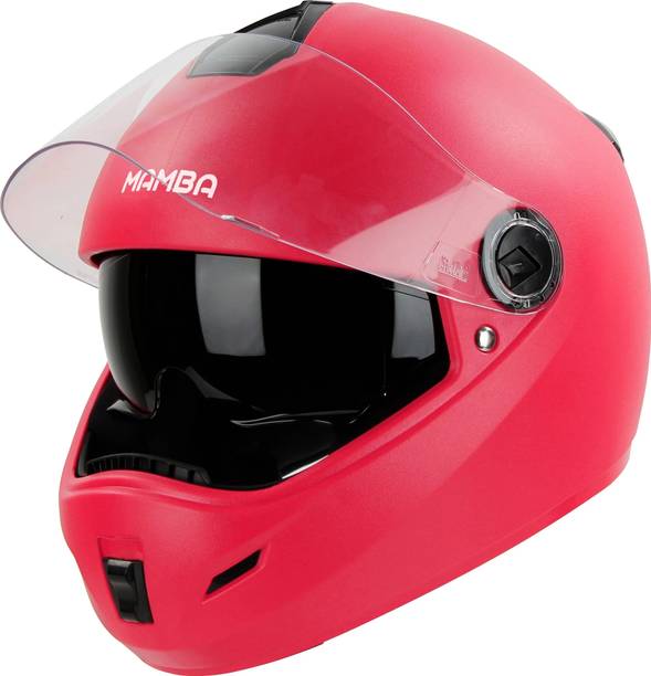 Steelbird SBH-34 Rox Mamba ISI Certified Full Face with Inner Smoke Sun Shield Motorbike Helmet