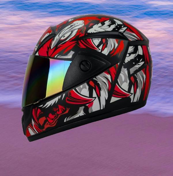 urban carrier ABS Material Full Face Rainbow Visor, UV Scratch Resistance Motorbike Helmet