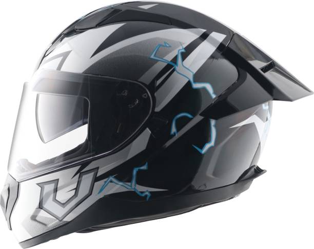 VEGA Rapid Flash DV with Spoiler and Extra Smoke Visor Motorbike Helmet