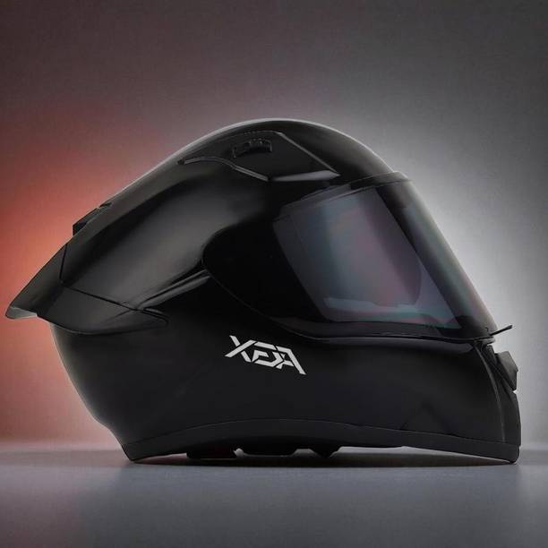 FOROLY Bolt ABS Material, with Sunvisor, Unbreakable PC Visor (OO-1) Motorbike Helmet